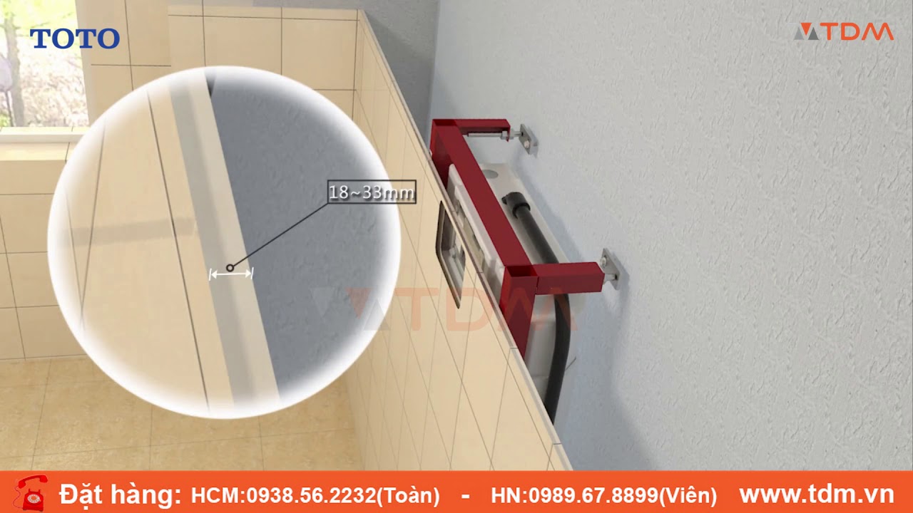 TDM.VN | Hướng dẫn các bước lắp đặt bồn cầu treo tường TOTO chi tiết nhất