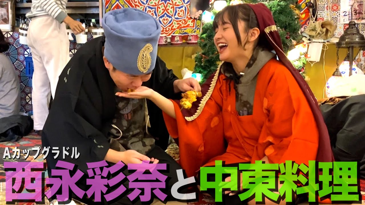 【舐】Aカップグラドル西永彩奈さんに手皿をしてもらい、思わず手ごと食べてしまう34歳丸坊主【岡田とデート】