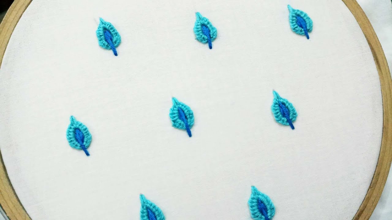 Hand embroidery tutorial of a allover design