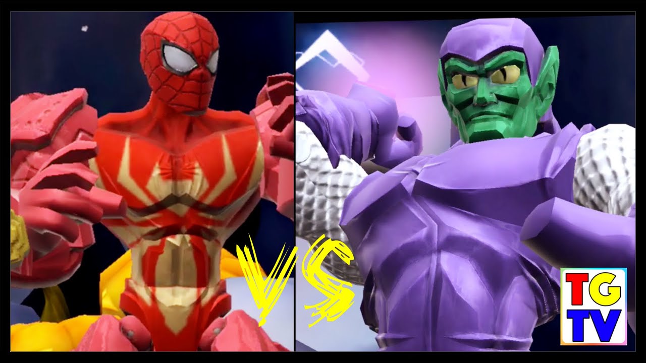 Marvel Super Hero Mashers Spiderman Green Goblin Level (Battles Edited) | Mix + Smash