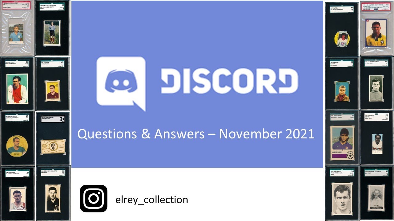 Discord Q&A 11/11/21 Soccer Card Discussion