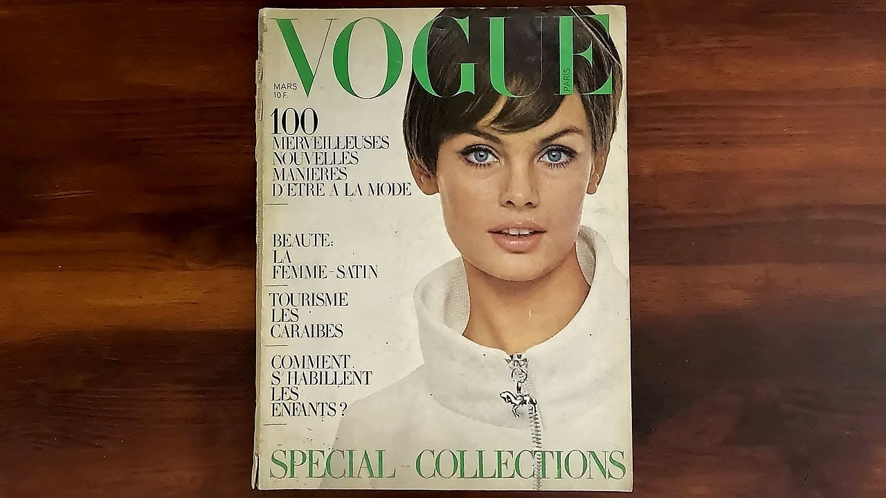 French Vogue March 1967 Jean Shrimpton, Candice Bergen, Veruschka | ASMR Magazine Flip Through