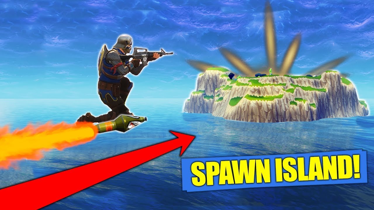 Rocket Riding To Spawn Island!?! [Fortnite]