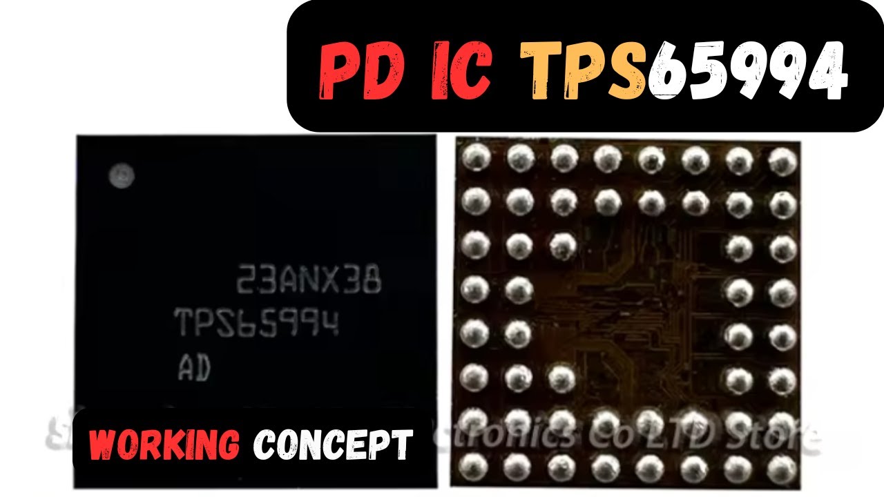 Рабочая концепция микросхемы PD типа C TPS65994 в материнской плате Lenovo