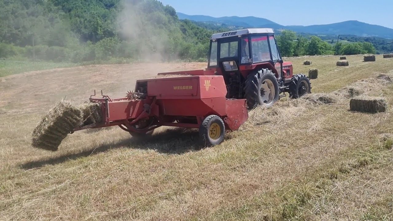 Zetor 6045 i welger 52 - Baliranje sijena sezona 2025