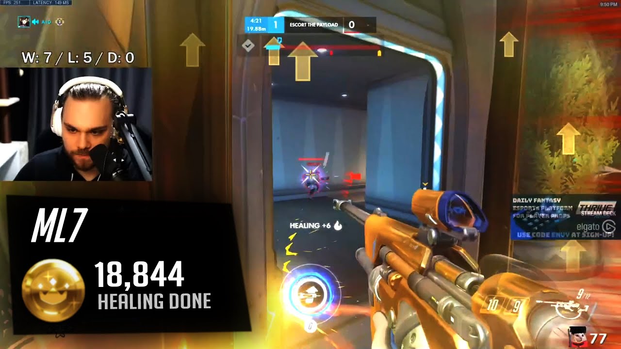 ml7 Best Top 500 Ana Main in the World?! 18k Healing Done! [ Overwatch Season 28 Top 500 ]