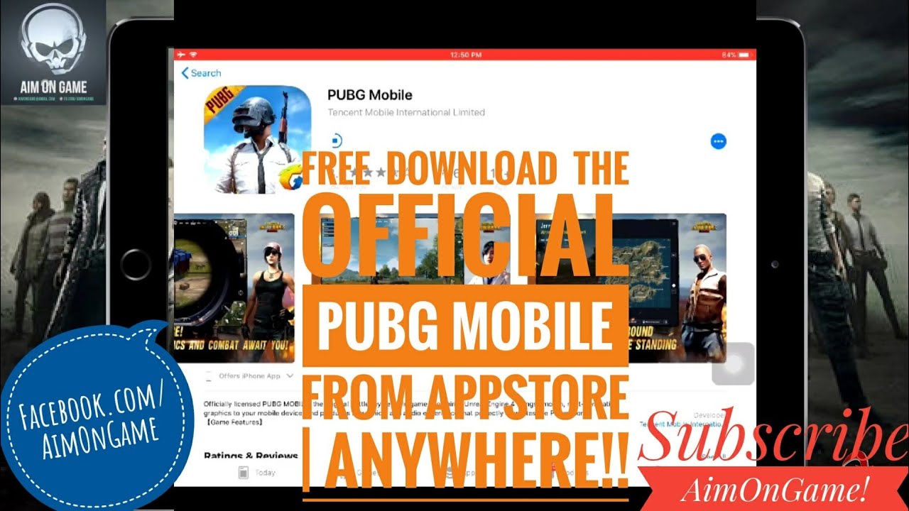 How to Install Official PUBG Mobile from App Store on Your iPhone or iPad- ANYWHERE| FREE| AimOnGame