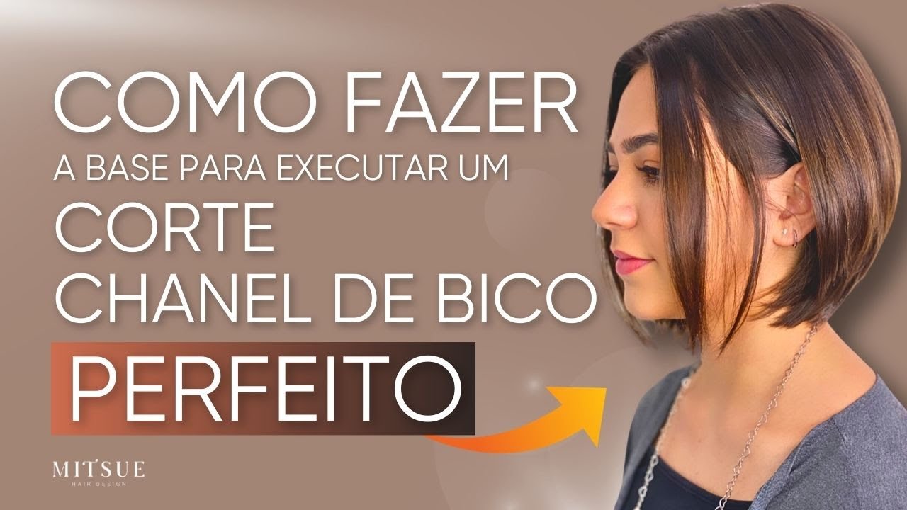 Como fazer a base para executar um corte CHANEL DE BICO perfeito