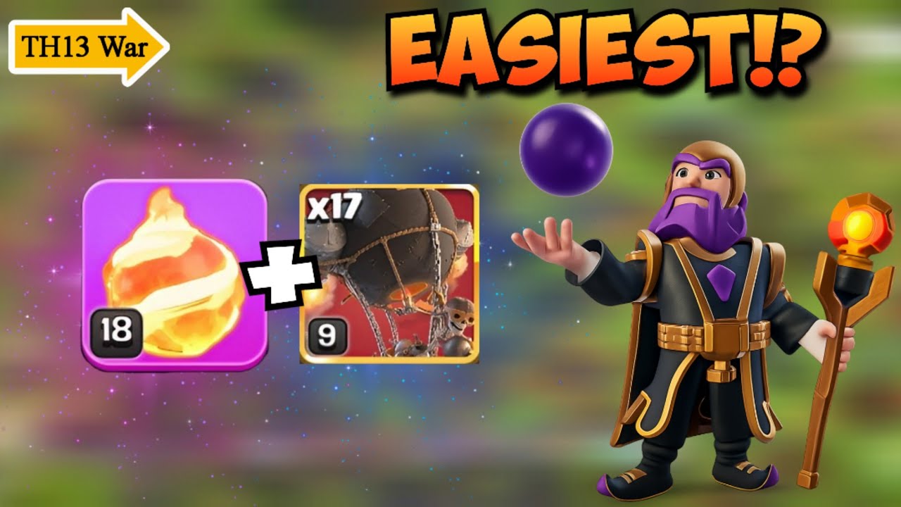 CRAZIEST TH13 Fireball Rocket Loon Army? | War Attacks feel EASY!