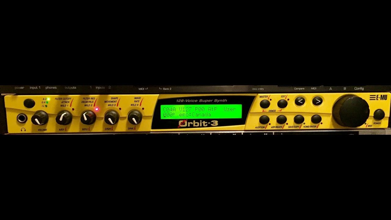 EMU Orbit 3 Demo Songs
