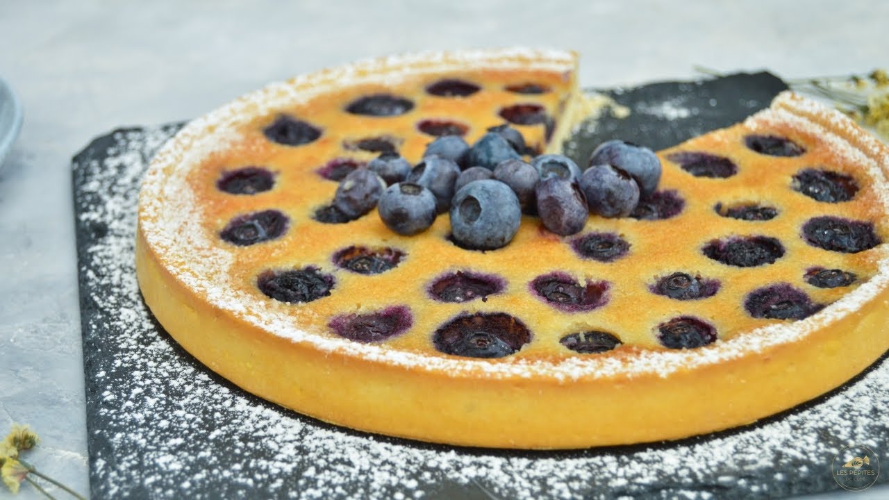 Tarte amandine aux myrtilles