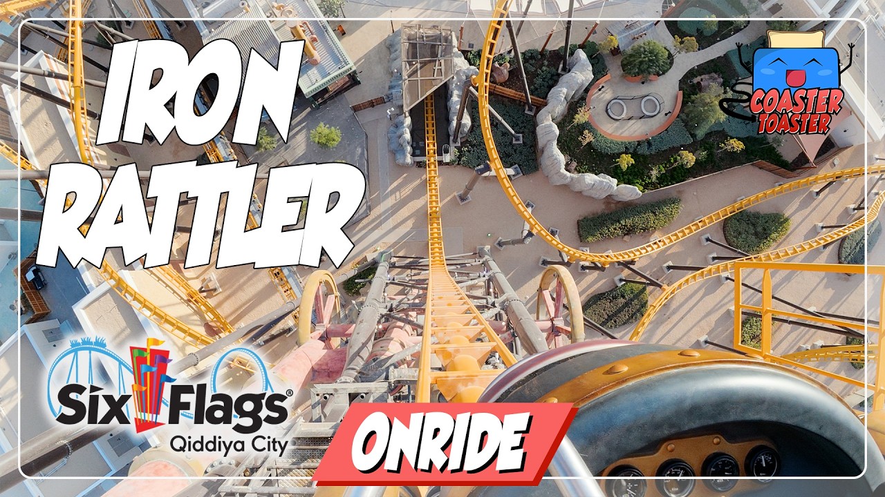 Iron Rattler - Six Flags Qiddiya City - Front Seat POV - EPIC Vekoma Tilt Coaster