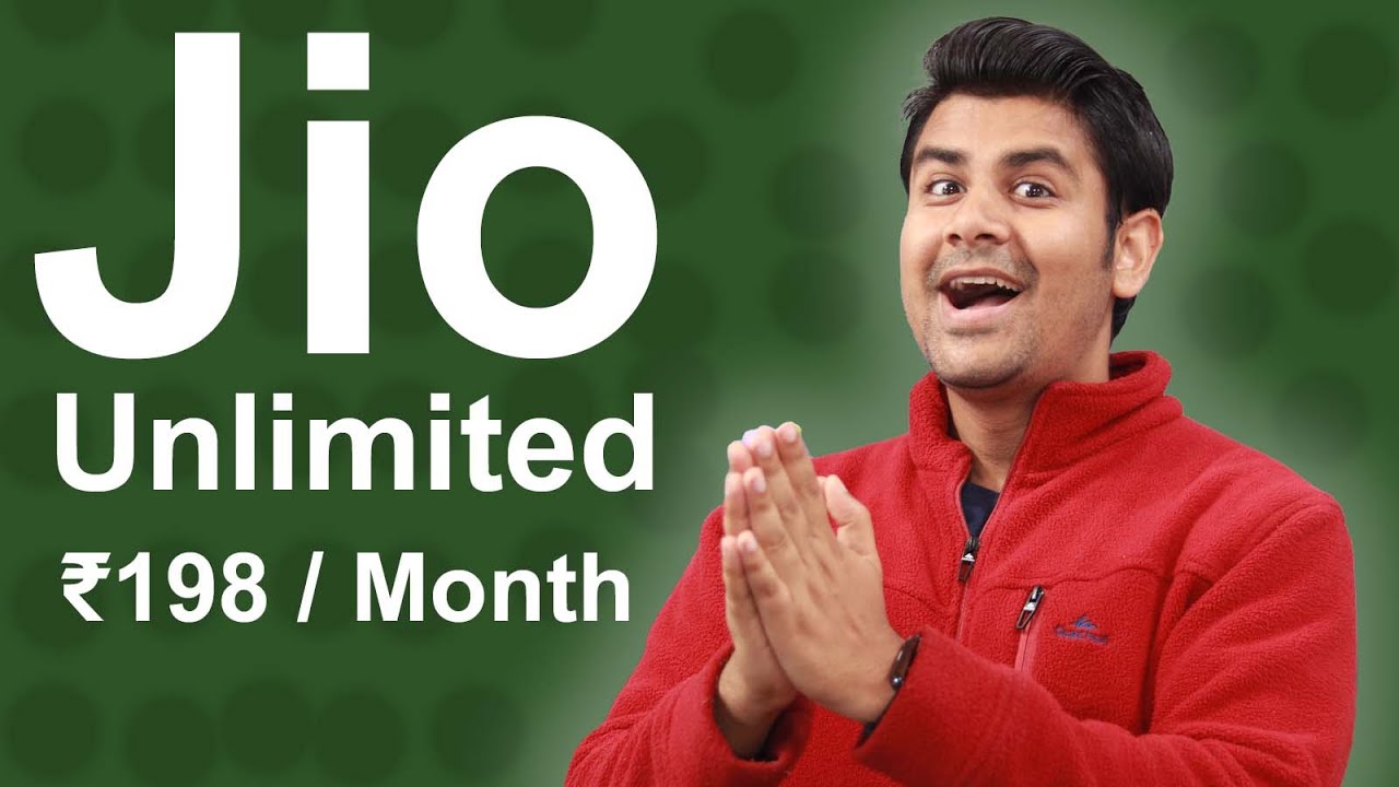 Jio Unlimited ₹ 198 / Month - Tech Updates