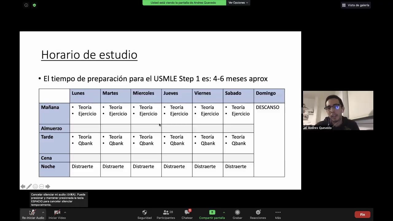 Consejos de Estudio: Preparación USMLE - STEP 1 - Univ. Andrés Quevedo