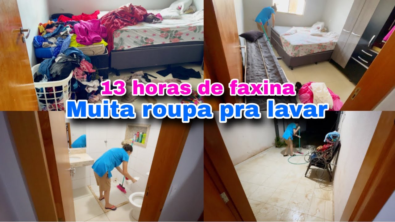 13 HORAS DE FAXINA 😱ESTOU 1 MÊS SEM LAVAR ROUPAS ??