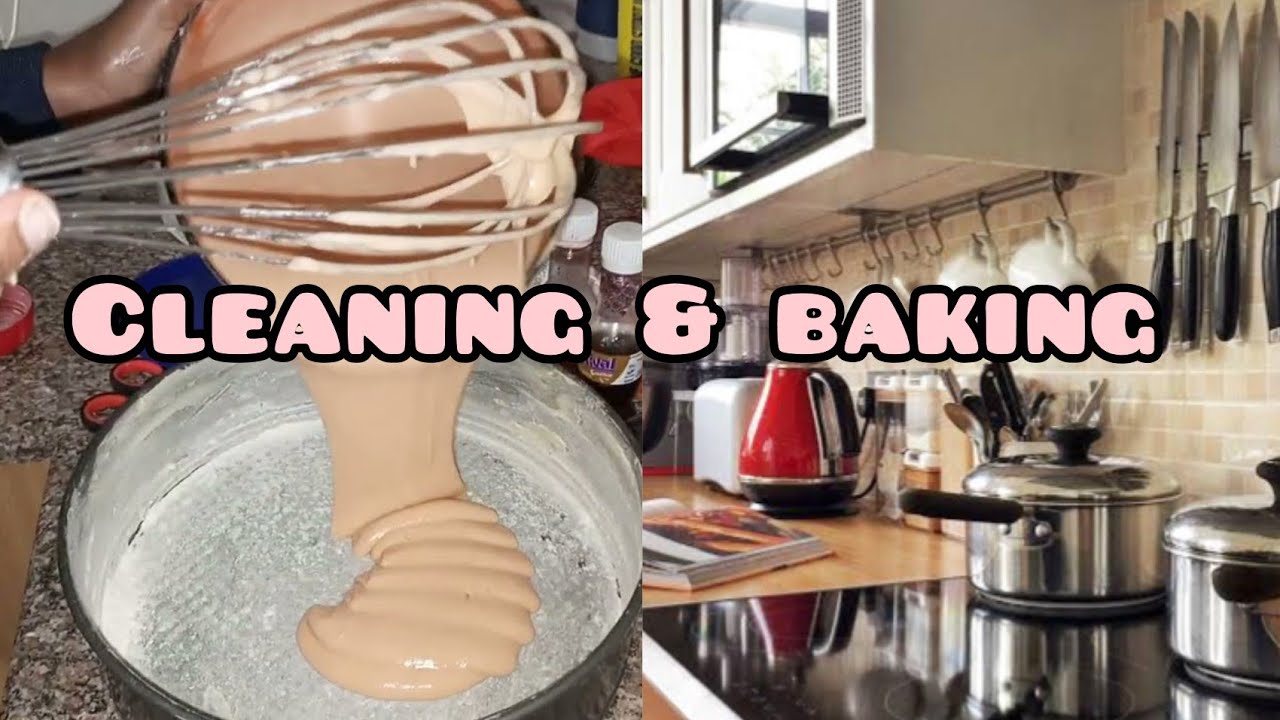 BEDSITTER//BAKE AND CLEAN WITH ME.