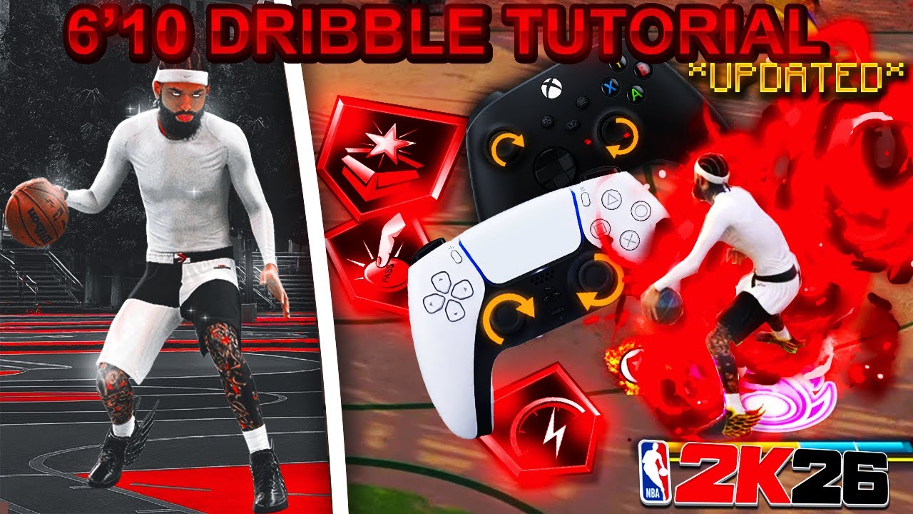 HOW TO MOVE LIKE A GUARD ON 6'10+ BUILDS IN NBA 2K26! BEST DRIBBLE TUTORIAL W/ HANDCAM! 🔥😱 *UPDATED*