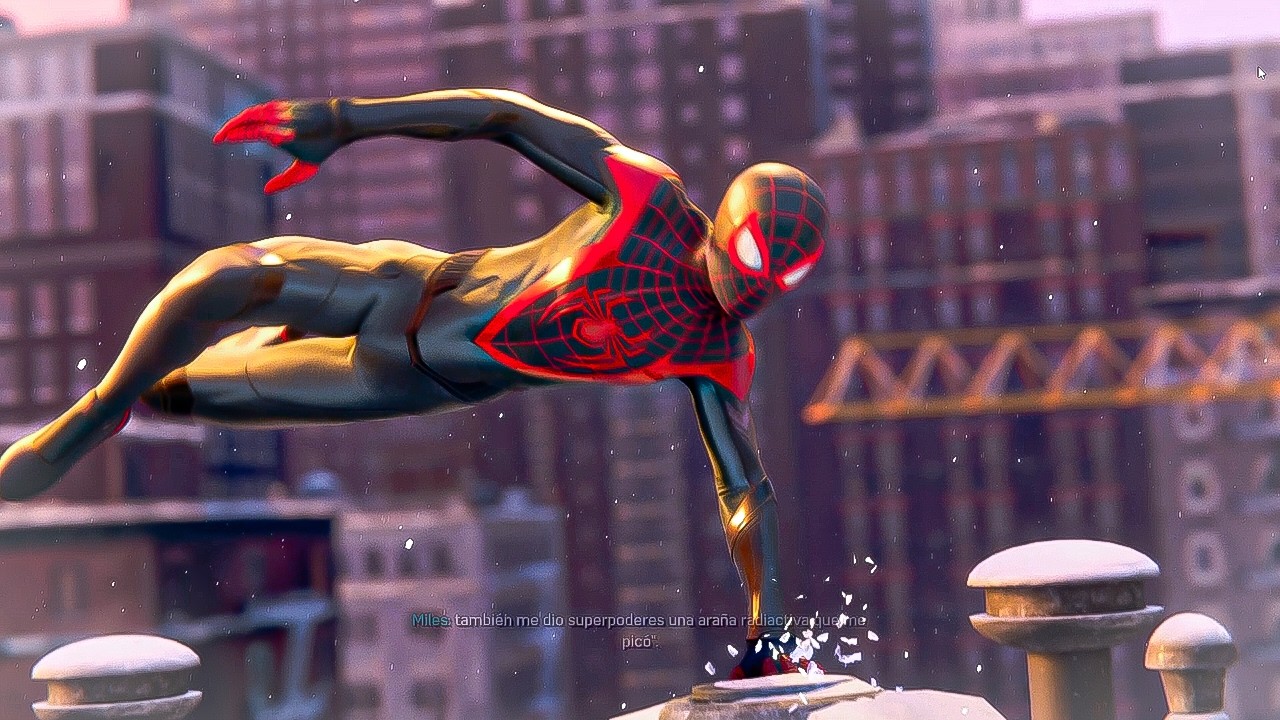🔴🔥Miles Morales protects the city from the evil Spiderman 2 4k