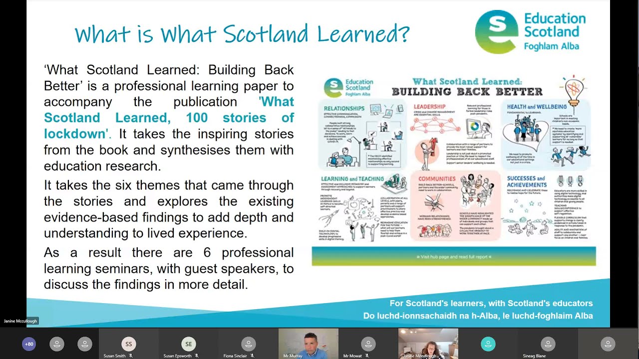 What Scotland Learned: Building Back Better - Health and Wellbeing
