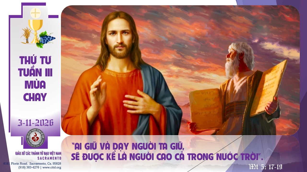 🔴Thánh Lễ  Trực Tuyến: Thứ  Tư  3-11-2026 |  DÀNH CHO BỆNH NHÂN.