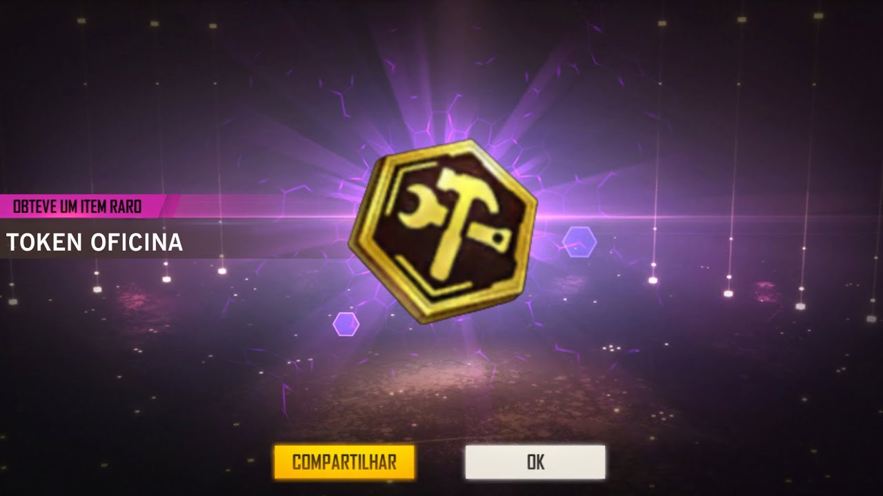 COMO PEGAR TOKEN DA OFICINA DE CRIAÇÃO NO FREE FIRE COMO PEGAR EMOTE O COLAPSO NO FREE FIRE