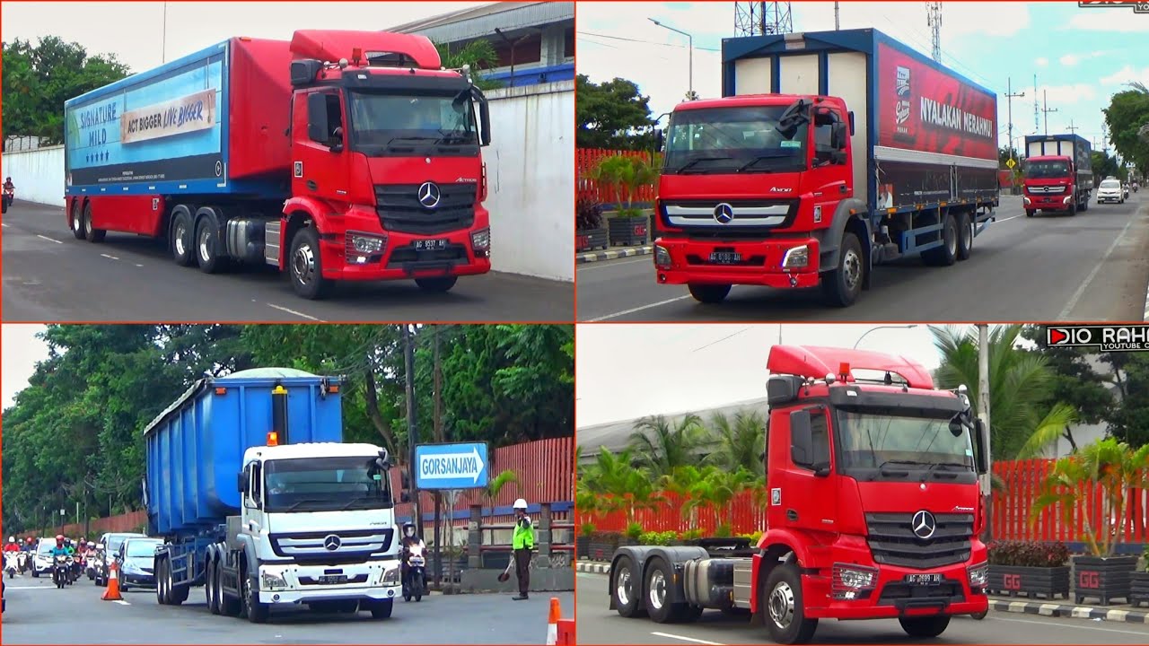 MELIHAT BARISAN TRUK MEWAH MILIK PT. GUDANG GARAM Tbk KEDIRI | 100% MERCEDES-BENZ