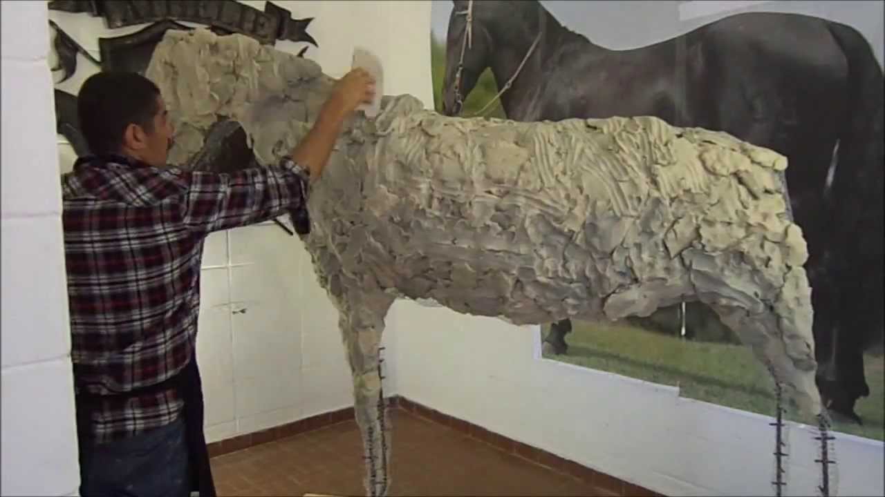 Horse Sculpture part 01 Modelando e esculpindo cavalo corpo inteiro parte 01
