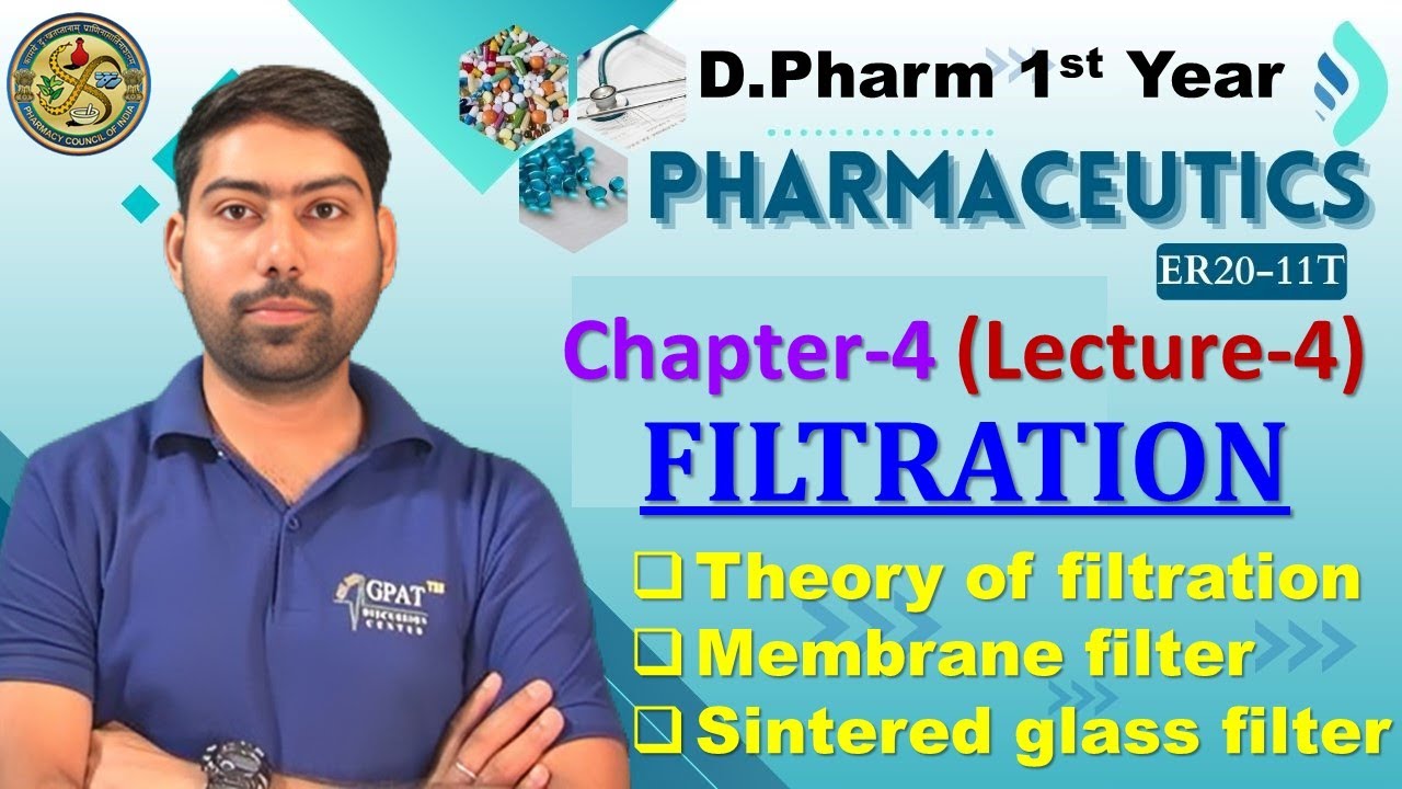 Filtration | Ch-4 L-4 | Theory of Filtration | Membrane filters | Sintered filters | Pharmaceutics 🔥