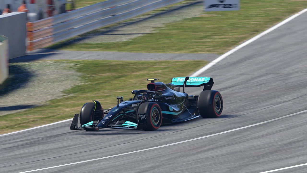 F1 23 Mercedes Livery in F1 22 - Miami Gameplay