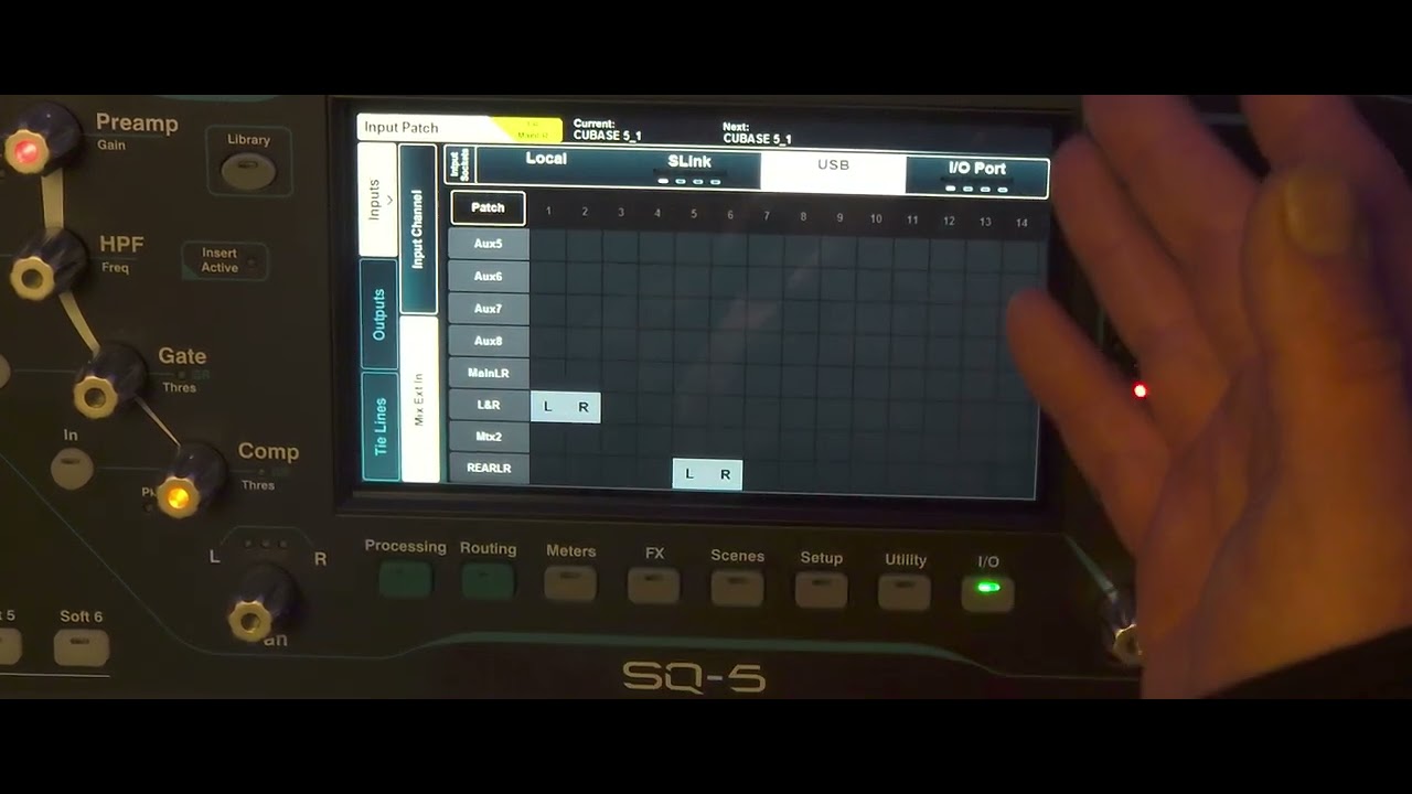 Allen and Heath SQ5 CUBASE 5.1 surround sound set up fake centre channel&lrm; @AllenandHeathUK