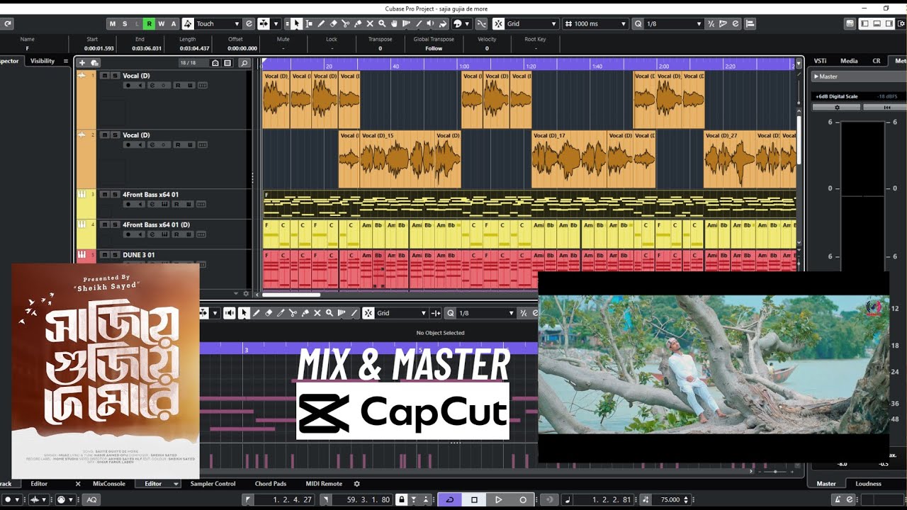 CapCut & Cubase দিয়ে সংগীত এডিটিং শিখুন | Music Editing Tutorial in Bangla | Beginner to Pro