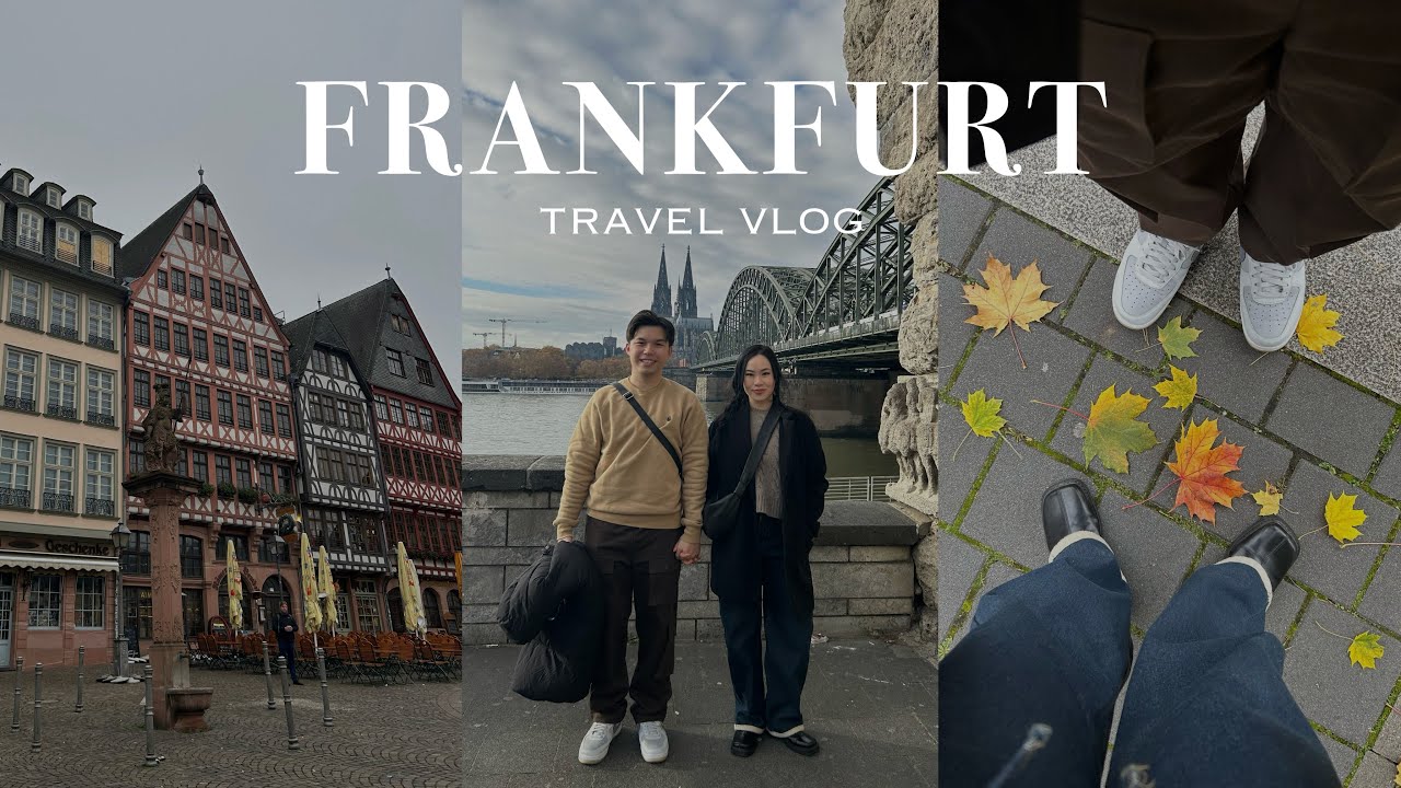 Germany in the fall — Frankfurt + Cologne day trip 🇩🇪🍁🍂 | travel vlog