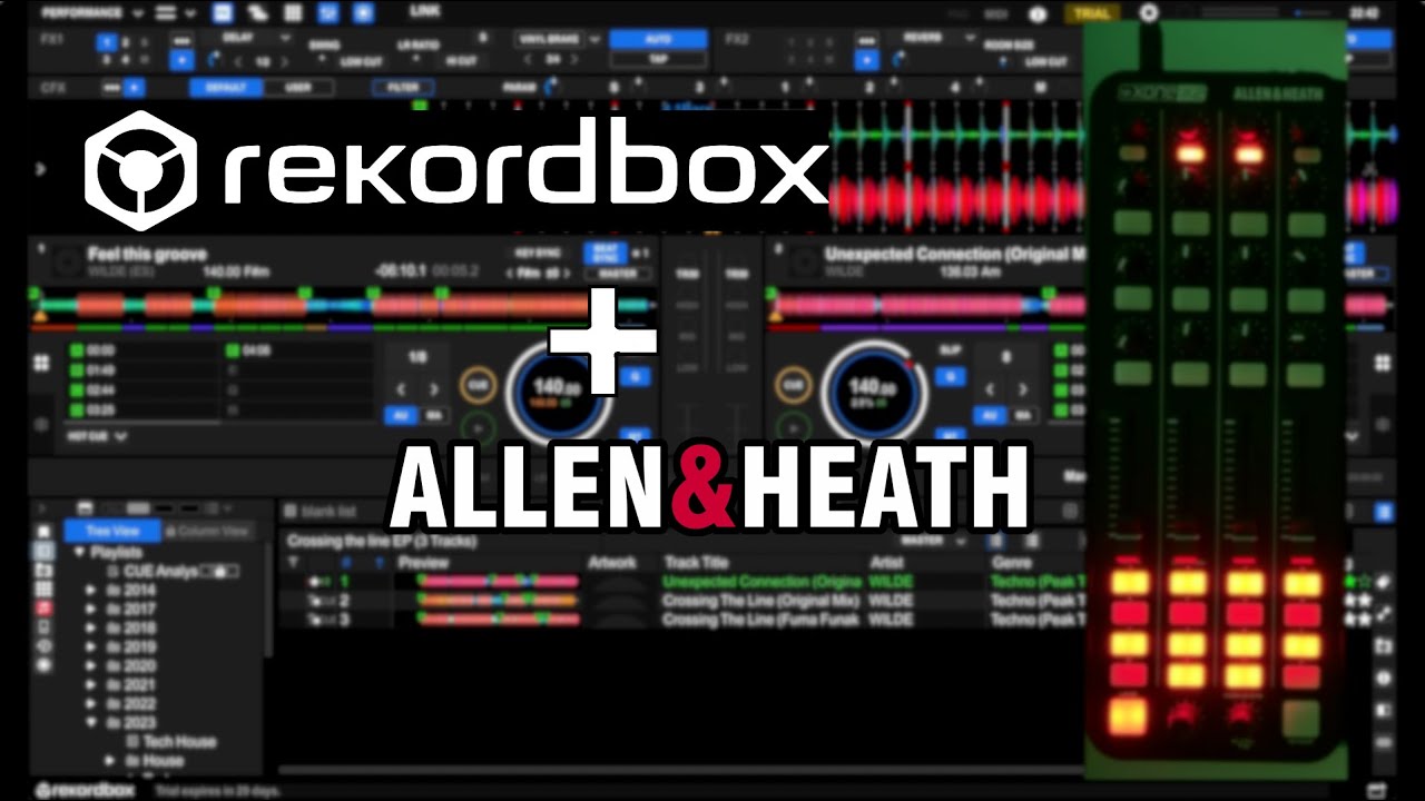 [2024] Mapeo Xone K2 para Rekordbox 6/7 | 2 decks + hot cues + FX