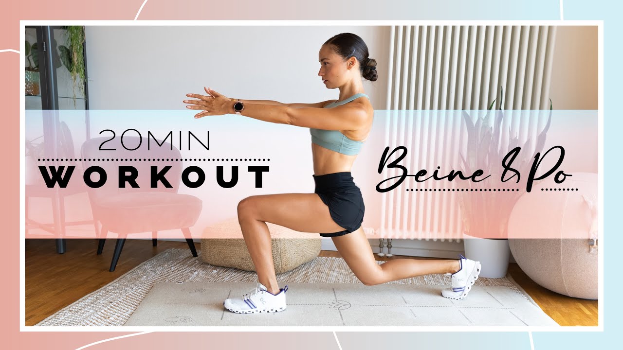 20 Minuten BEINE & PO HIIT Workout | ohne Equipment & ohne Springen | mit GEWINNSPIEL 🎈