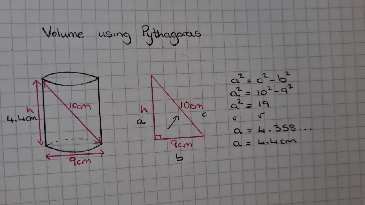 National 5 Applications - Volume | Volume using pythagoras
