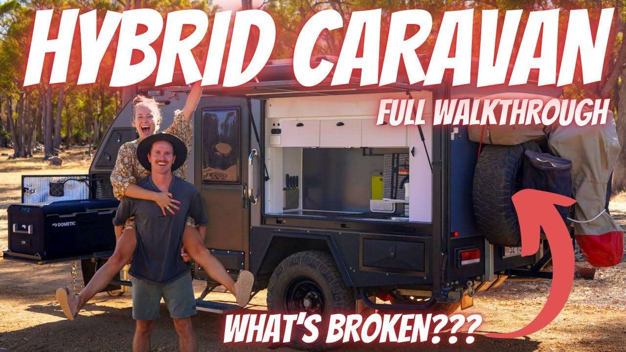 FULL TOUR of our TINY HOME on WHEELS! Off-road Hybrid Caravan
