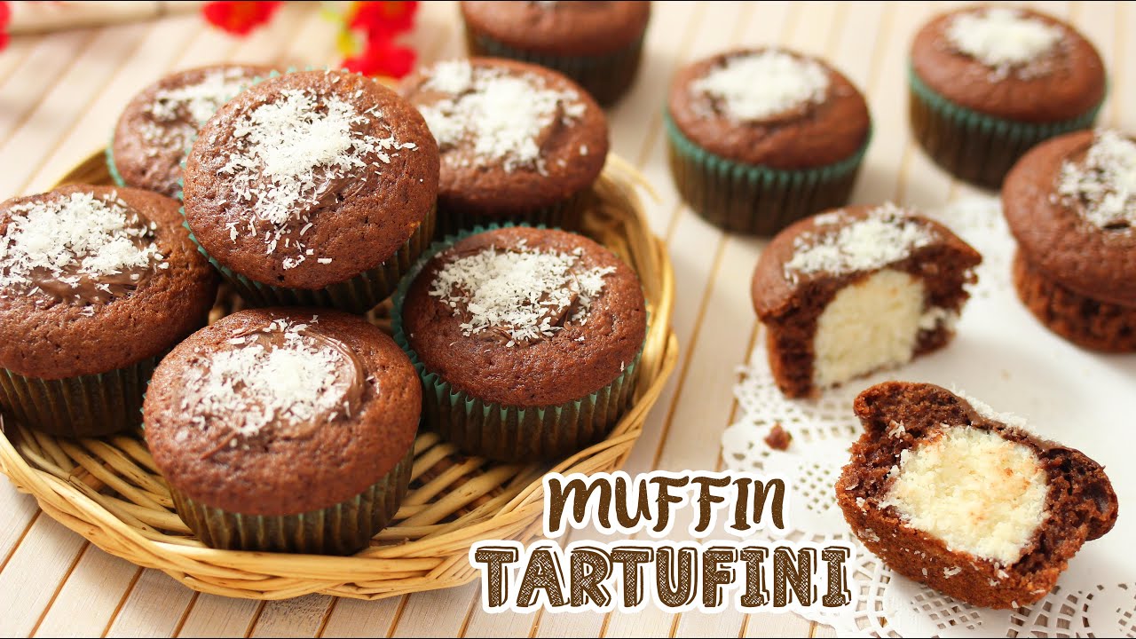 MUFFIN TARTUFINI SOFFICI - Ricetta Facile - Muffin con sorpresa