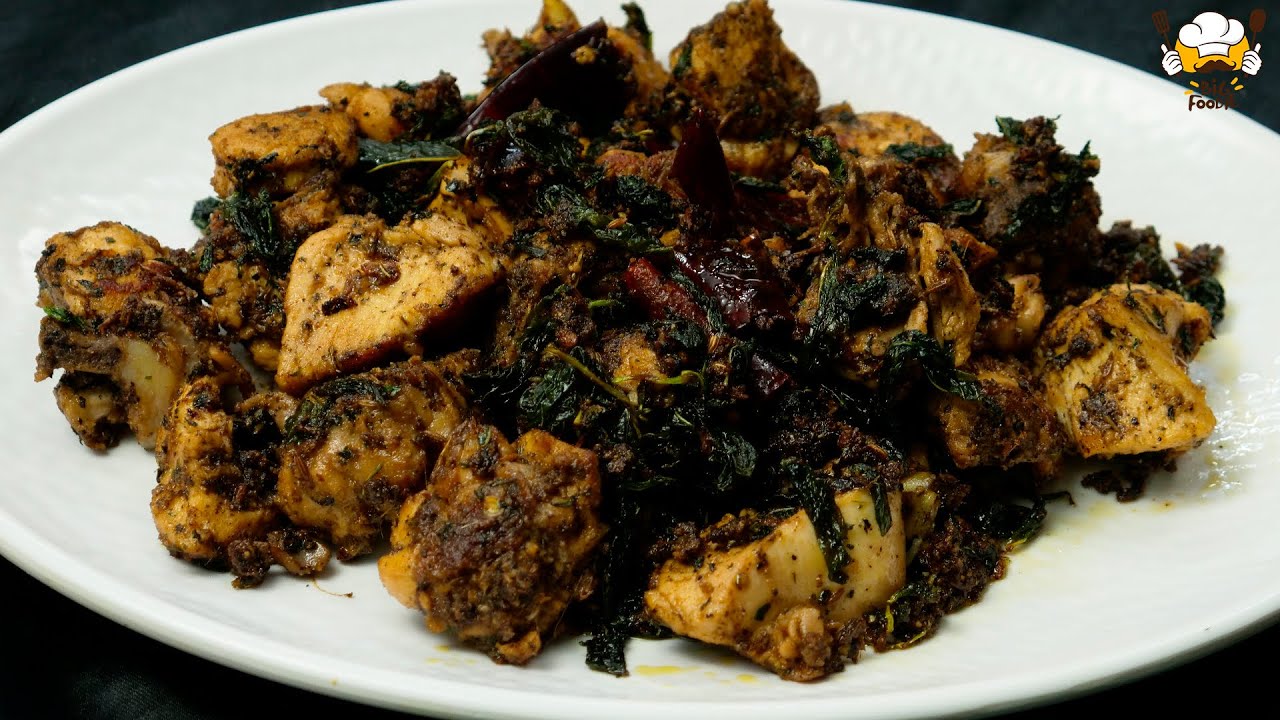 Pudina Chicken Fry | Mint Chicken Curry | Big Foodie Recipes