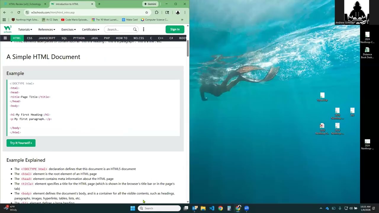 HTML ReviewW3   Notepad version