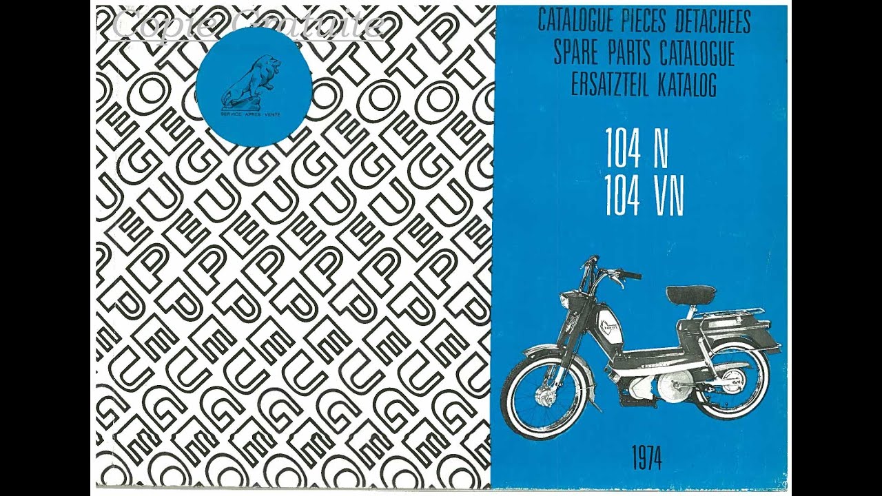 REVUE TECHNIQUE 104 - Édition 1974