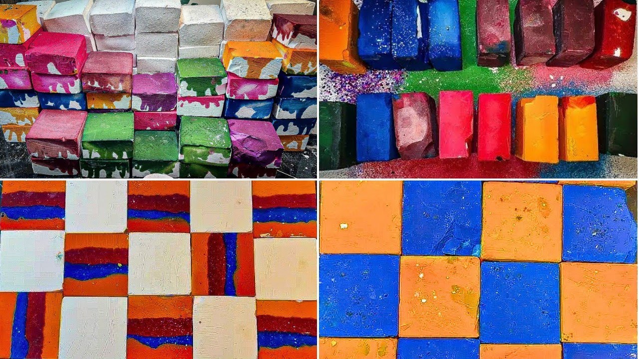 *sped up*  #roadto1k Immaculate Crispiness & Vibrant Colour! @ASMRgymchalkIndonesia | Gym Chalk