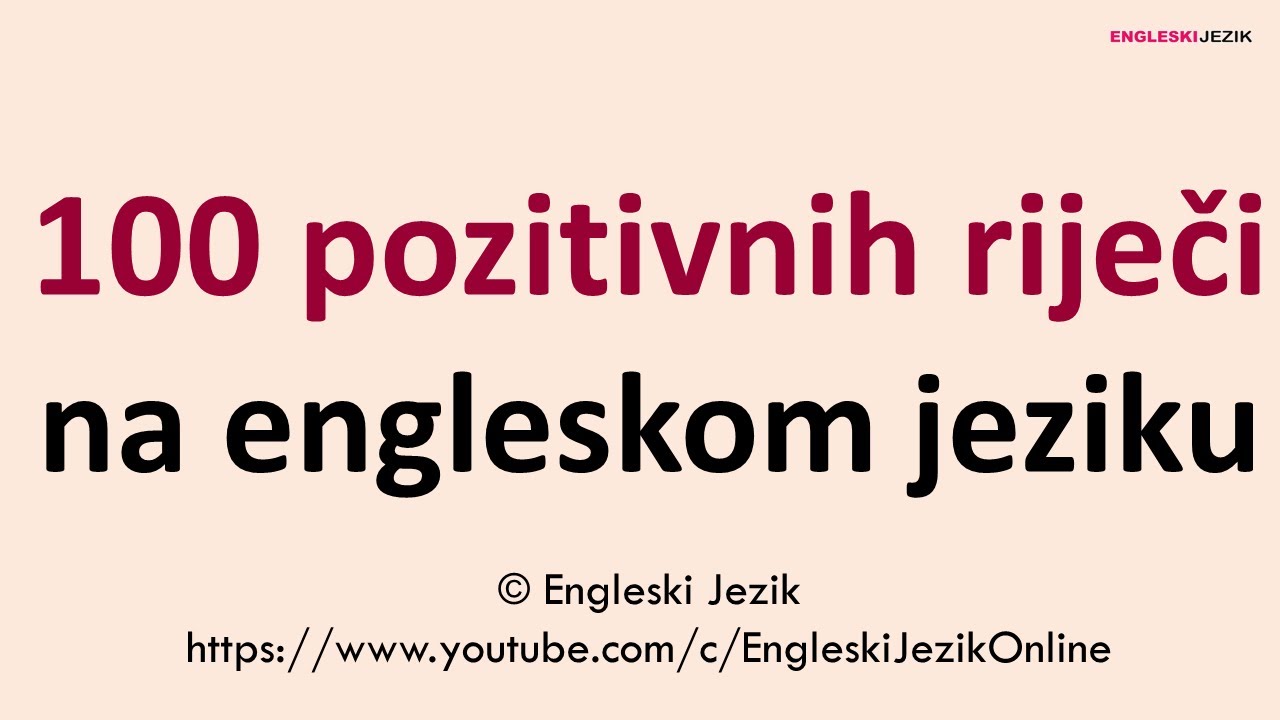 100 позитивных слов на английском языке