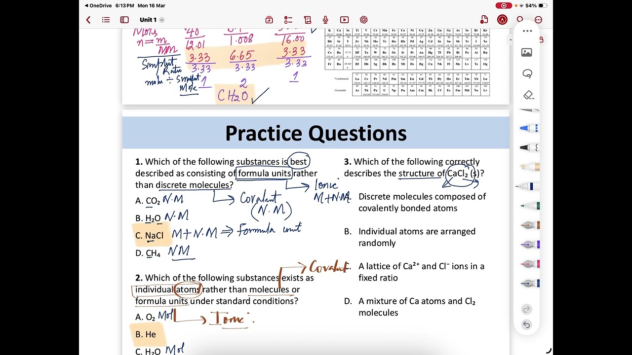 AP Chemistry Unit 1 Topic 1.3