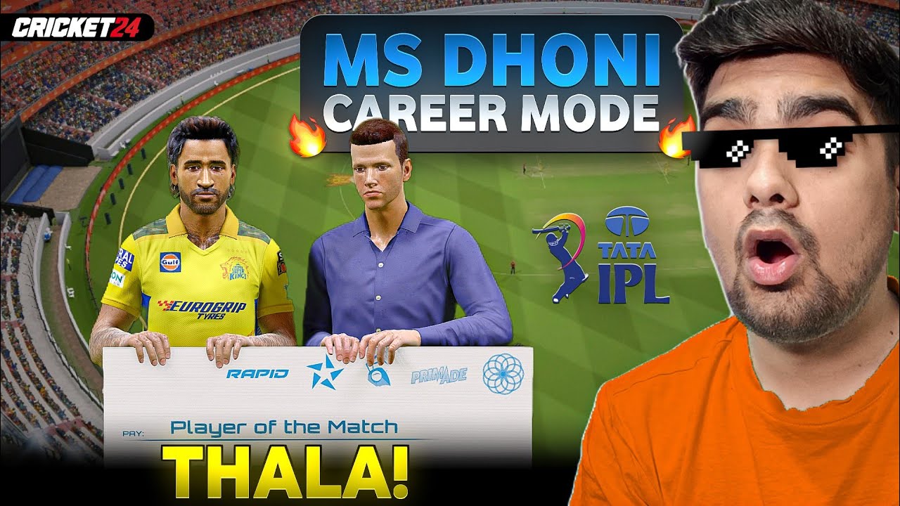 THALA! Playing *MS DHONI* Career Mode As CAPTAIN In IPL Cricket 24
