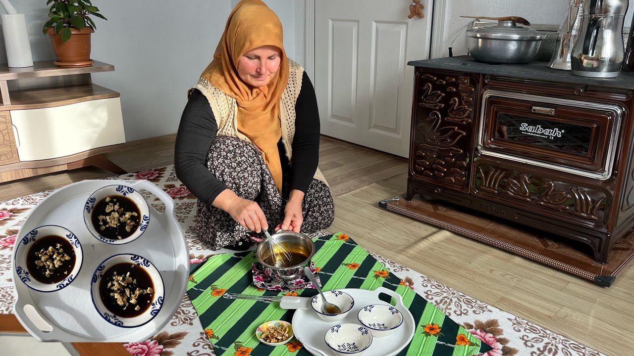Babannemden öğrendiğim 40 yıllık tatlı tarifi 👩‍🍳 Süpriz misafirler İbrahim ve Sergen 🥰 Köyde hayat