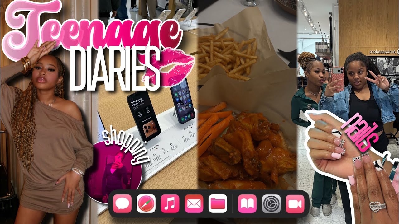 TEENAGE DIARIES 003🎀🫧 (new phone??, bday dinner, nails, sephora, etc.) | Saniaa Desiree