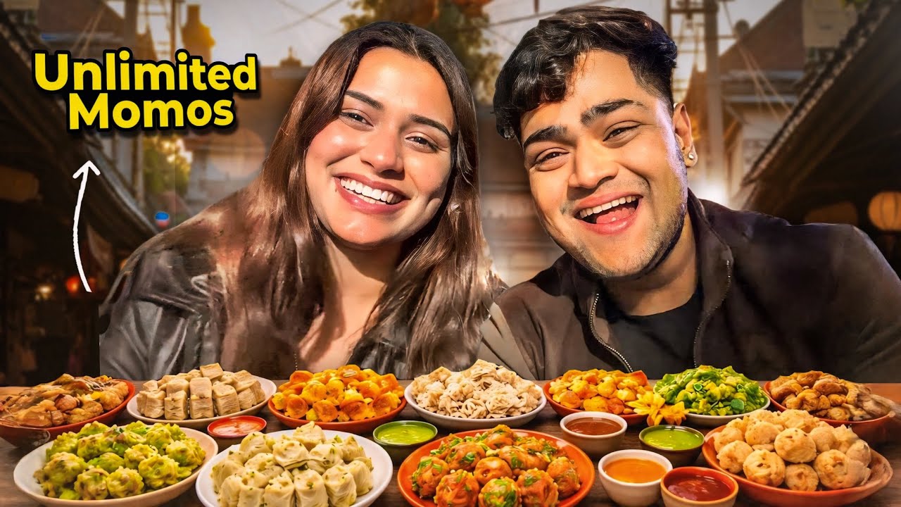 TRYING UNLIMITED MOMOS CHALLENGE 😱