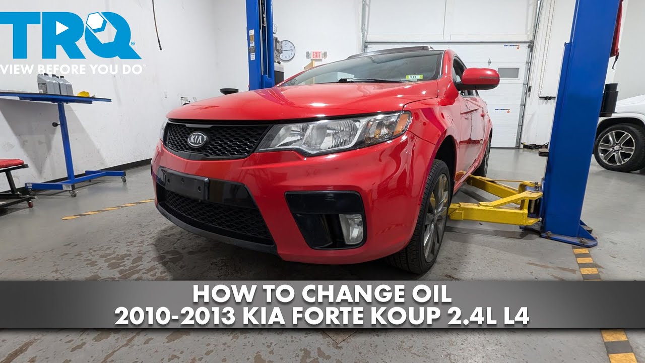 How to Change Oil 2010-2013 Kia Forte Koup 2.4L L4
