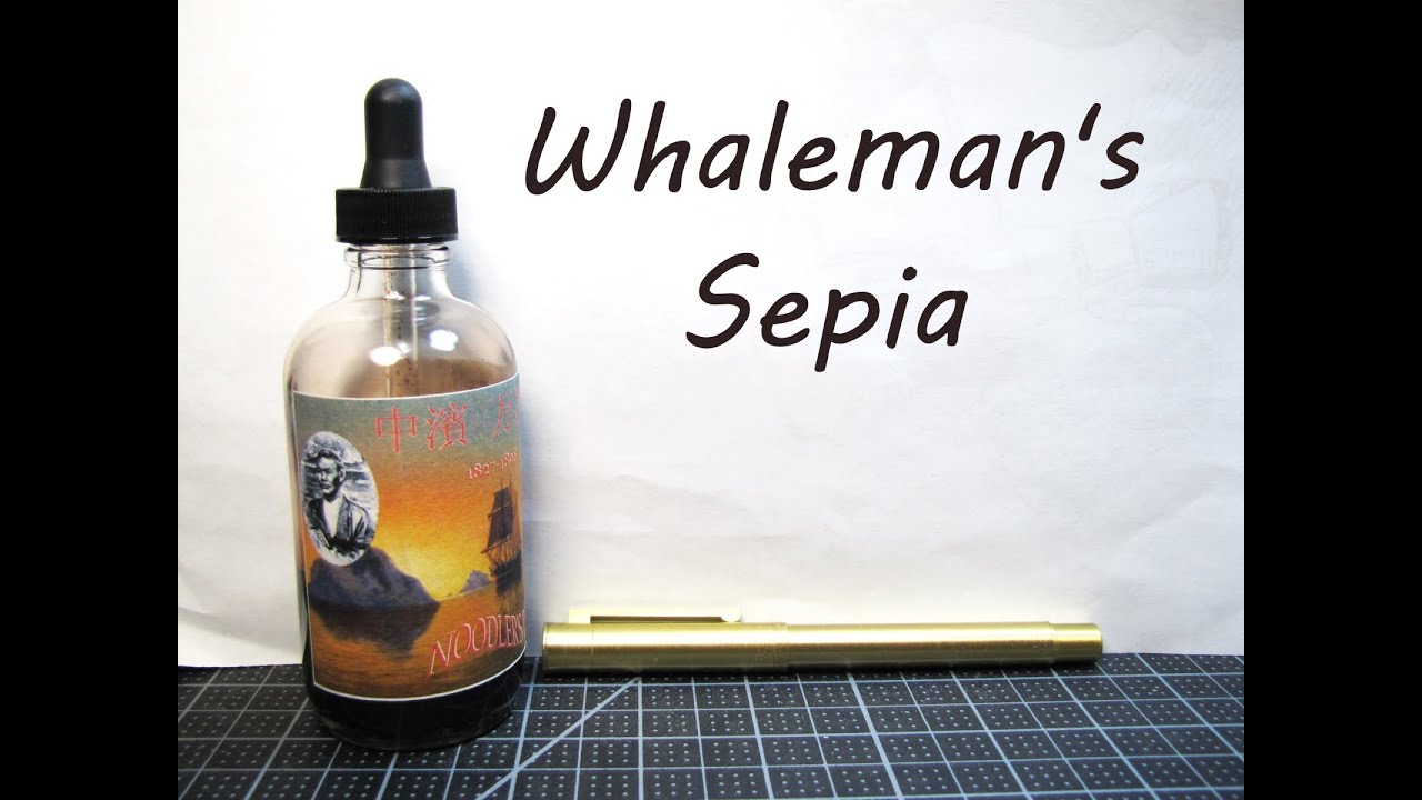 Noodler's Manjiro Nakahama Whaleman's Sepia ink test