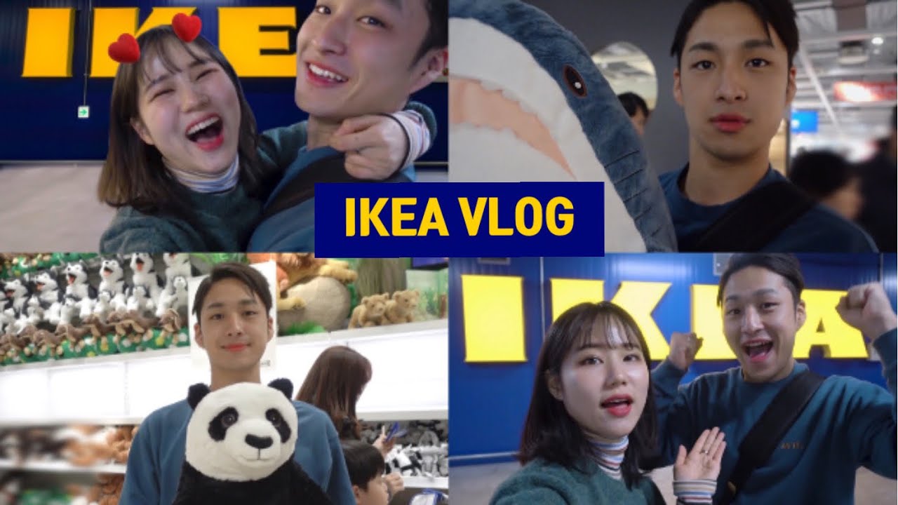 [국제커플/한일커플]타코를 데리고 이케아에 가면 벌어지는 일들🧐 이케아데이트 Vlog! 日本人彼氏と韓国IKEAデートしてみた 日韓カップル